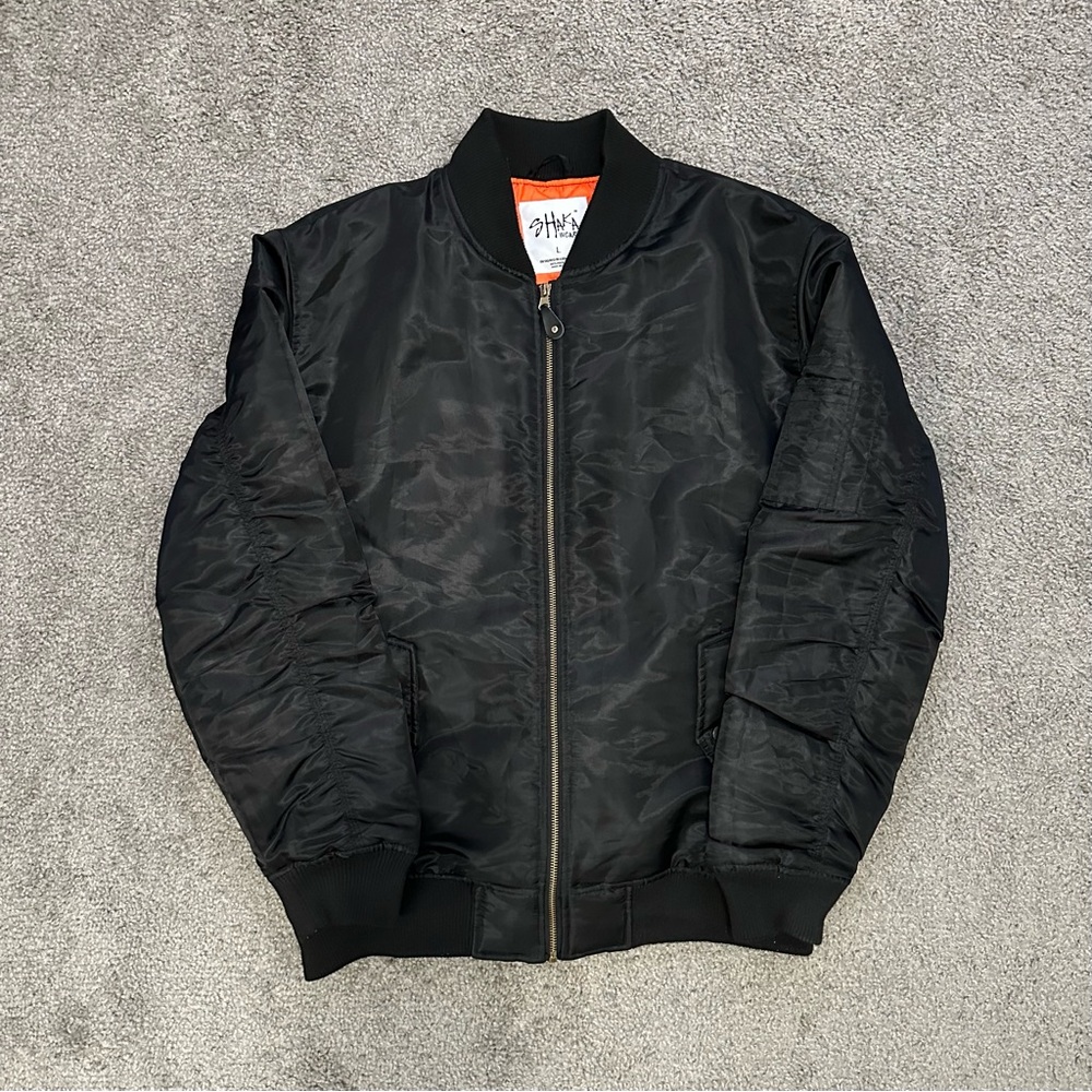 USED ShakaWear Bomber Jacket Black L